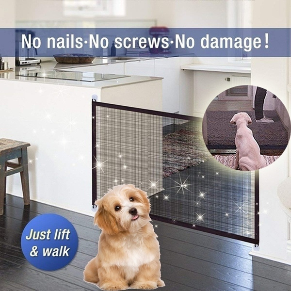 Saftey Pet Gate Magic Gate Pet safety Enclosure Portable Folding Pet Isolation Net Safety