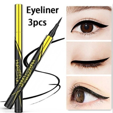 3/1pcs waterproof black liquid eyeliner big eyes makeup long-lasting eyeliner makeup smooth and quick dry cat eye cosmetics tools