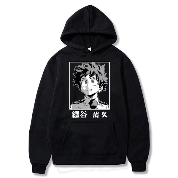 Izuku Midoriya Deku Printed Hoodies Hooded Sweatshirts Cozy Tops ...