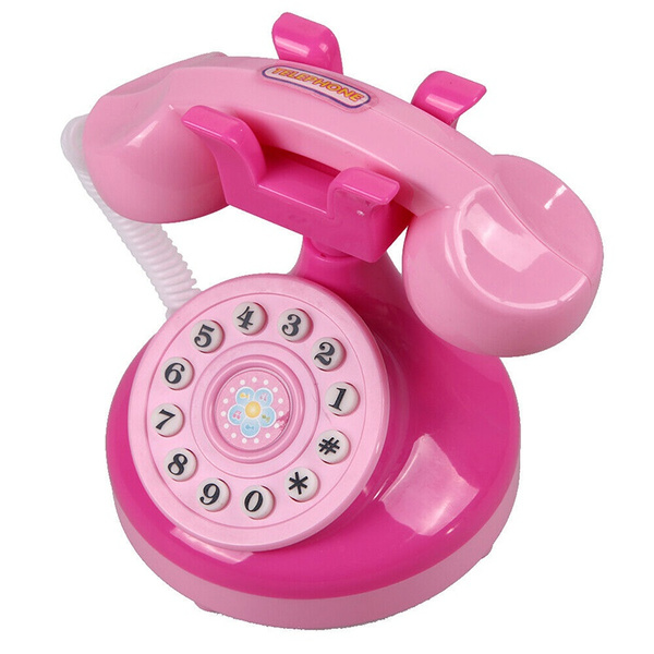1pc Mini Educational Emulational Pink Phone Pretend Play Toys Girls Gifts