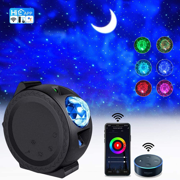 Smart WiFi Star Projector, App Controlled 3 in 1 Ocean Wave Light Moon ...