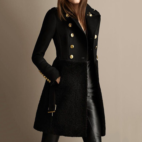 Ladies long hotsell black coats