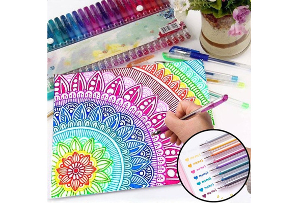 OOLY Yummy Yummy Scented Glitter Gel Pens Set of 12 For Note Taking  Scrapbooking Journaling. Colorful Art Supplies Cute School Supplies for  Kids or Teens Multicolor Drawing Pens
