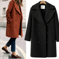 woolen, woolen coat, Plus Size, Winter
