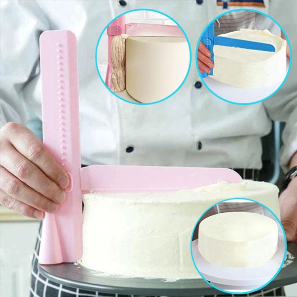 3pcs Cake Icing Smoother, Cake Smoother Scraper Cream Spatulas Comb Scraper  Decorating Edge Diy Cake Tool Icing Polisher For Mousse Butter Cream |  Fruugo ZA