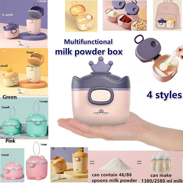 4 Styles Multifunctional Milk Powder Container Box Portable Baby Milk Powder  Box Travel Outdoor Milk Powder Storage Box Environmental PP No FPA Moms  Prefer Baby Items