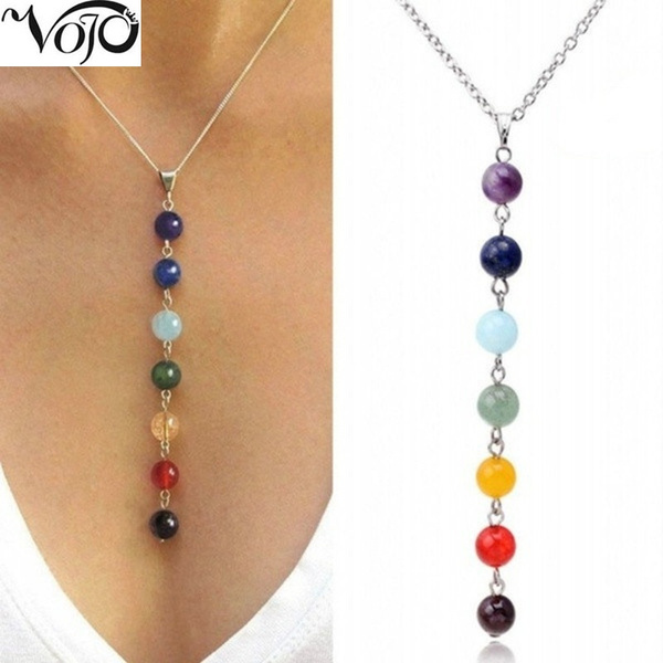 Chakra Necklace, Yoga Necklace, Chakra Pendant, Yoga Jewelry, 7