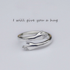 Couple Rings, adjustablering, hug, wedding ring