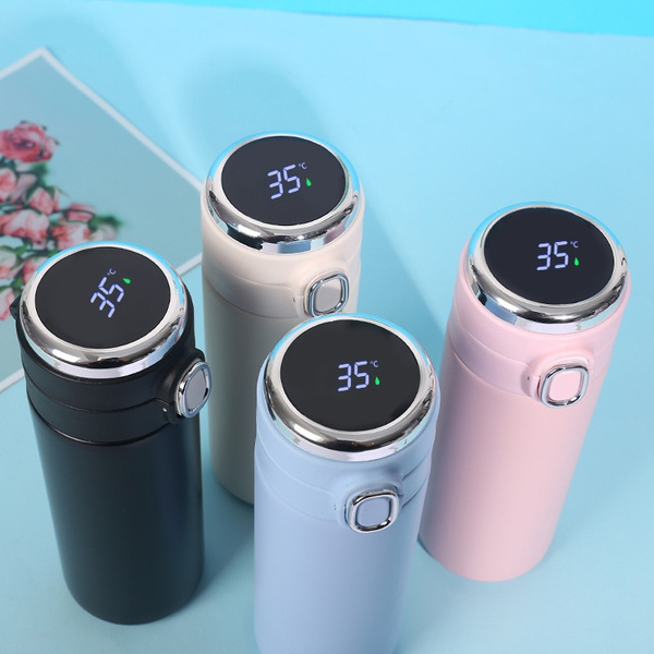 LED Temperature Display Smart Water Bottle Stainless Steel Coffee