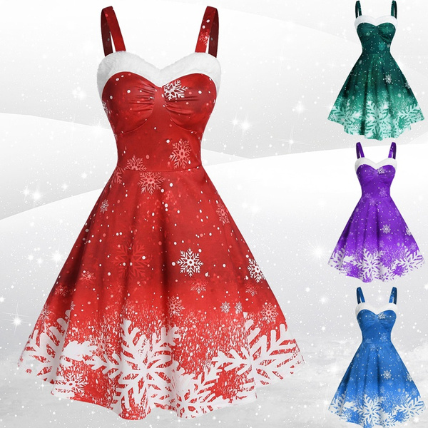 Vestido De Fiesta Con Estampado De Copo De Nieve Ombre Para Vestido De Fiesta Con Estampado De Copo De Nieve Ombre Para