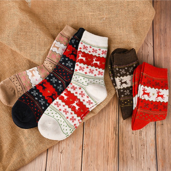 Winter Cute Wool 3D Ladies Crazy Sock Female Thermal Warm Animal Xmas Socks Hot Sale Women s Socks Lady Christmas Gift Sock