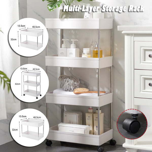 2/3/4-layer Bathroom Storage Rack, Household Sundries Organizer Rack, Home  Organization And Storage Supplies For Kitchen Bathroom Bedroom Living Room  Dorm Office - Temu