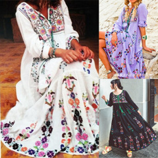 Summer, Tassels, sleeve dress, boho
