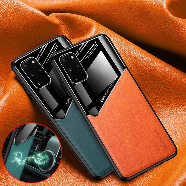 Capa de couro de vidro para Samsung Galaxy S20 FE 5G PU macio S20 FE Fan  Edition S20fe S20 Plus Ultra Capa protetora magnética | Wish