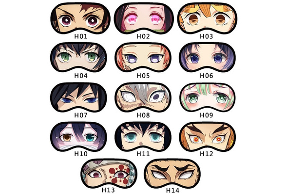 GL Breathable Cute Cartoon Genshin Impact Eye Patch Anime Sleep Blindfold  Casual Eyes Cover