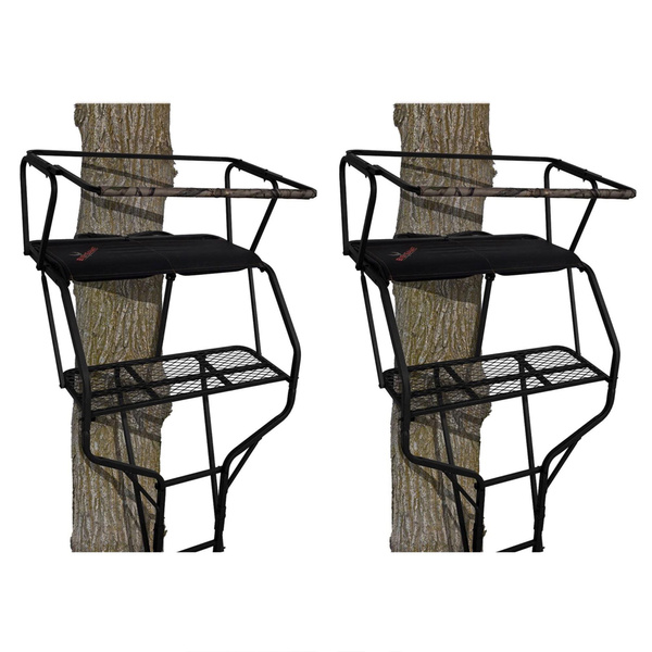 Big Game Guardian DXT Portable 2 Hunter Tree Ladder Stand 18 Foot 2 Pack Wish
