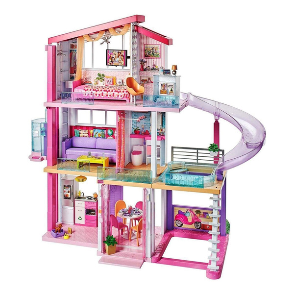  Barbie Dreamhouse [ Exclusive], Pink : Toys & Games