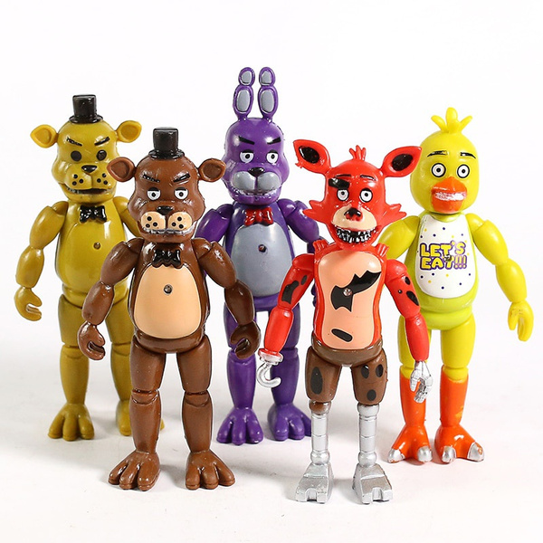 Five Nights At Freddy's Action Figure Toys FNAF Chica Bonnie Foxy Fred -  Supply Epic