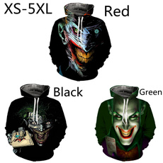 3D hoodies, Poker, Fashion, Dark Knight