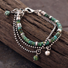 oxidized, Sterling, Turquoise, Ball