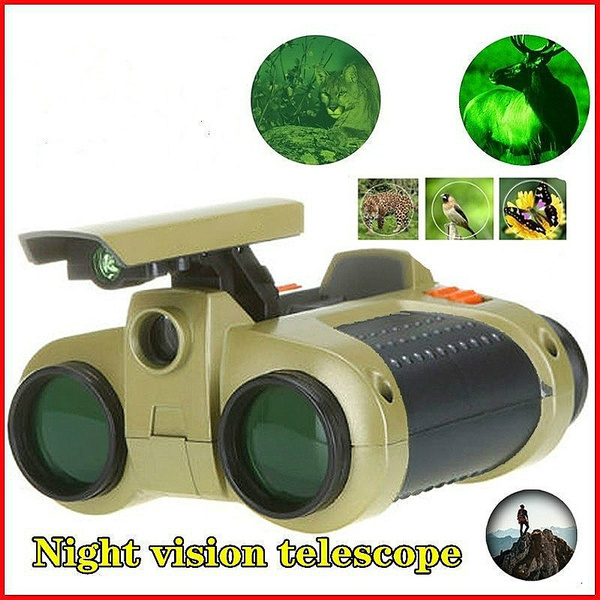 4x30 Telescopes Night Vision Viewer Surveillance Spy Scope Binoculars Popup Light Kids Toys Wish