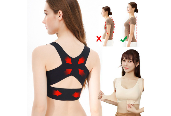 Women Bra Posture Corrector Bralette Front Closure Bras Fitness