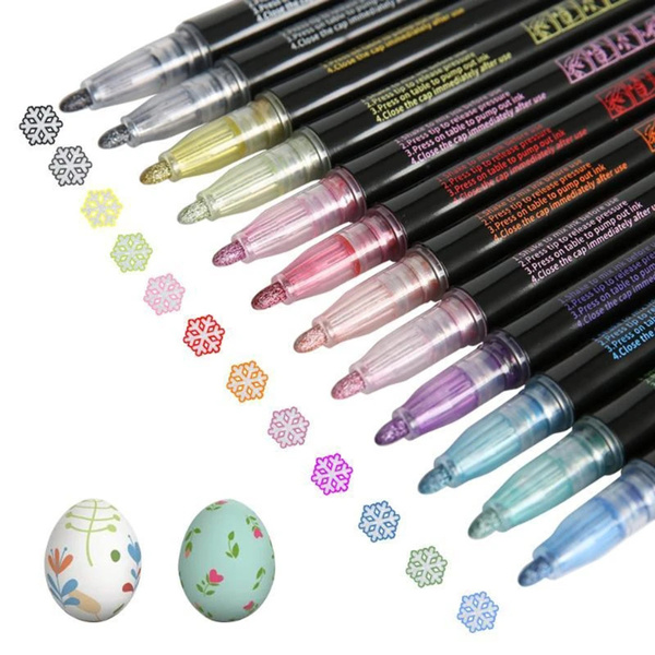 8/12pcs Marker Pen for Highlight Writing Taking Notes Drawing DIY Art  Projects Kids Adult Art