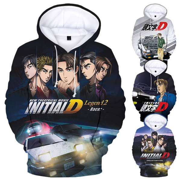 Initial D 3D Printed Hoodie Sweatshirts Men Women Fashion Casual