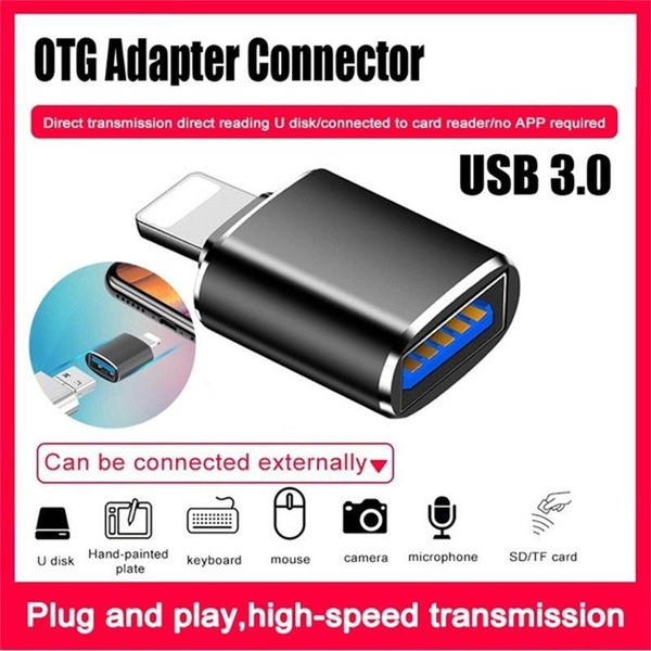 OTG Adapter Connector USB 3.0 U Disk Adapter Mouse Converter For USB ...