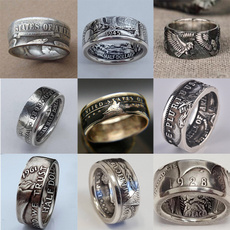Antique, ringsformen, Silver Jewelry, morganring