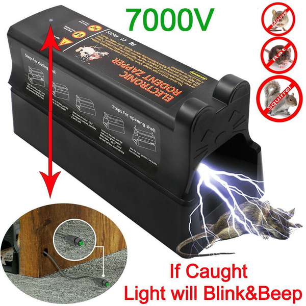 Electric Rodent Zapper-Electronic Mouse Trap Victor Control Rat Killer Pest Mice 