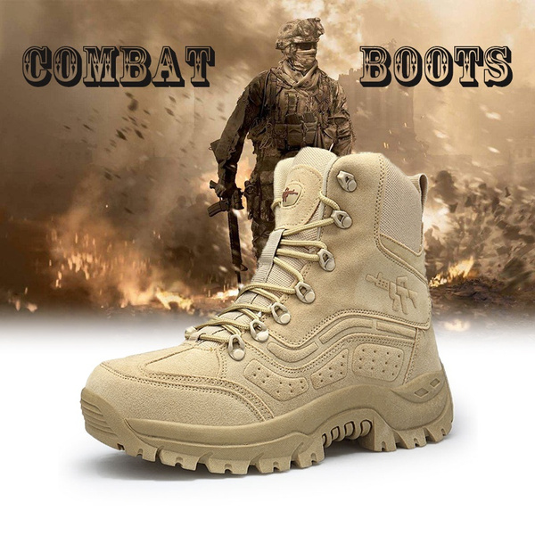 Men Fashion Military Combat Boots Special Forces Super Light Breathable