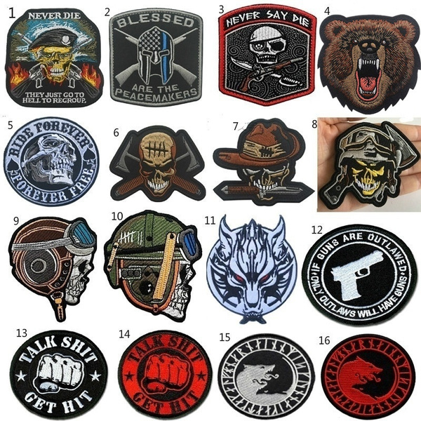 Badge Patch Embroidered Patches Army Military Patch Clothes Accessories  Armbands Patch Tactical Patches Sewings Appliques Hook Patches