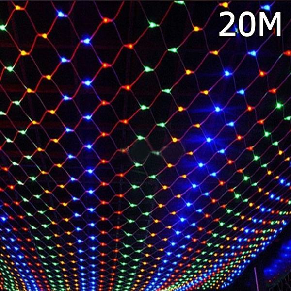 LED fishing net lights garden waterproof flashing lights string