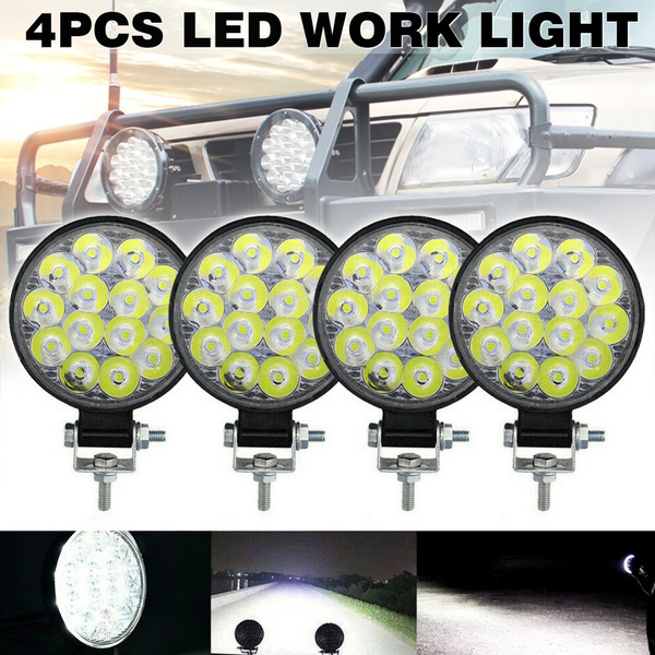 New 4pcs LED Work Light Spot Lights For Truck Off Road Tractor ATV 12V ...