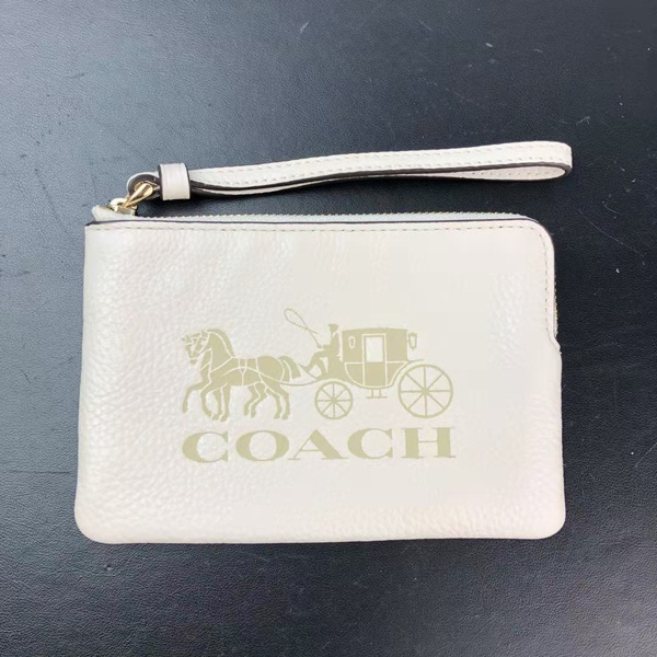 jes corner zip wristlet with horse and carriage