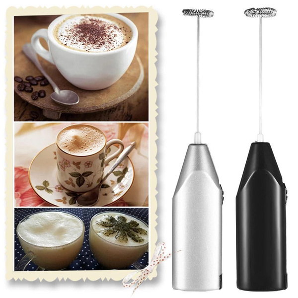 1pcs Milk Frother Handheld Battery Operated, Coffee Frother For