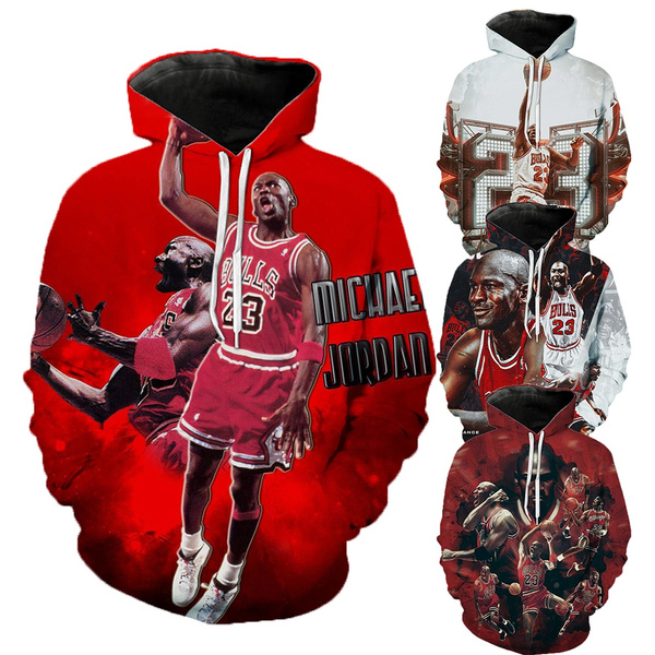 Chicago Bulls Michael Jordan 3D Hoodie NBA Gift - T-shirts Low Price