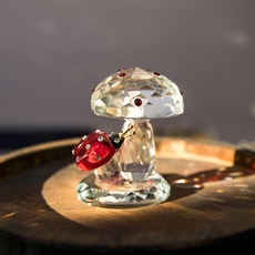 Collectibles, glasspaperweight, Mushroom, Crystal