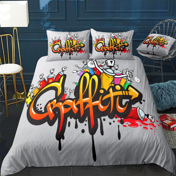 graffiti king size bedding