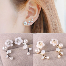 Flowers, Jewelry, Stud Earring, Lady Fashion