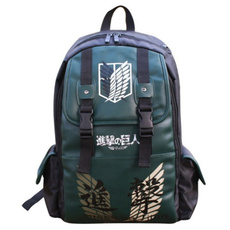 Attack on Titan backpack, student backpacks, unisexbackpack, Bags