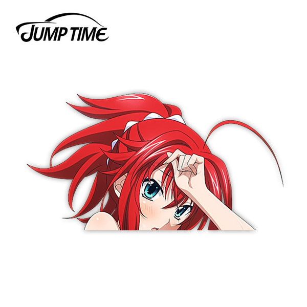 High School Gremory 308 Cute Anime Girl Peeker Vinyl Decal Window Waifu ...