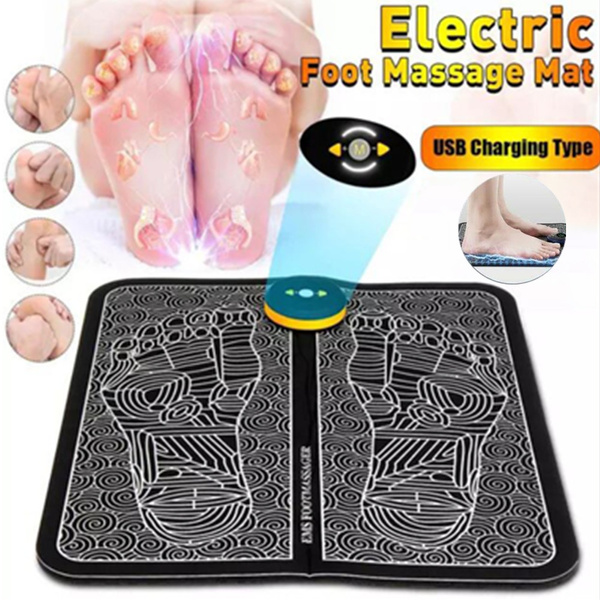 Electric EMS Foot Massager Pad Feet Muscle Stimulator Foot Massage Mat  Improve Blood Circulation Relieve Ache Pain Health Care