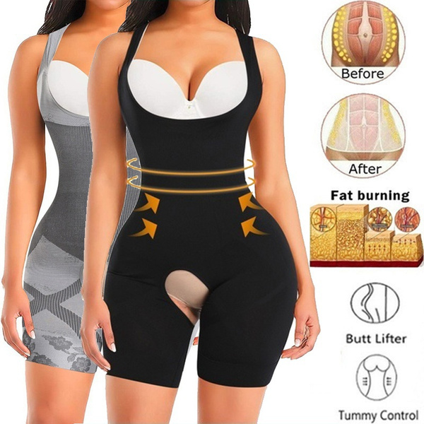 Women's Plus Size Full Body Shaper Waist Trainer Slimming Tummy