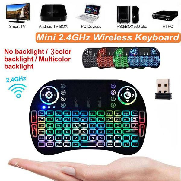 2.4GHz Mini Wireless Remote Keyboard with Touchpad Mouse for Android TV ...