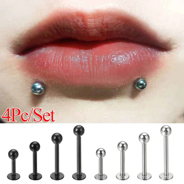 Black deals labret jewelry