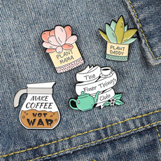 cute, Coffee, pinsset, Jewelry