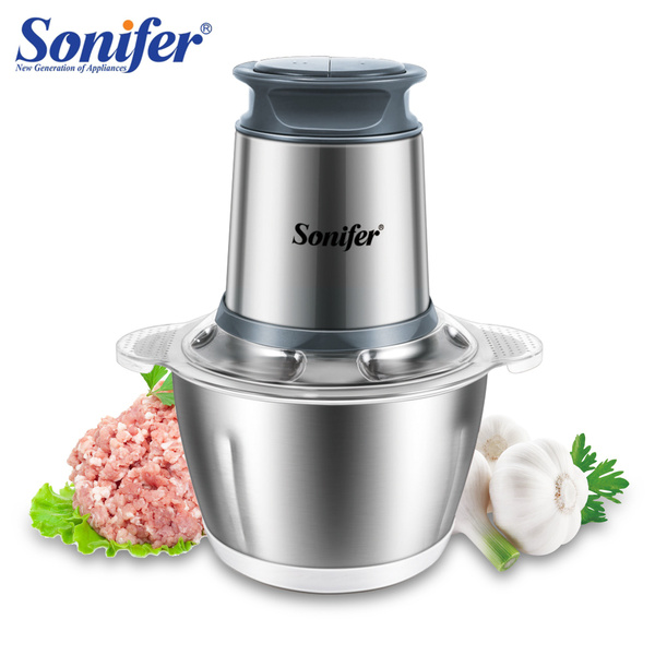 NEW] Stainless Steel Electric Food Chopper Meat Grinder Machine Mixer Food Chopper  Meat Chopper