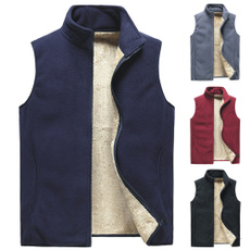 menswaistcoat, Fleece, Fashion, sleevelessjacket